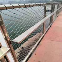 traffic barrier fence stainless steel  cable mesh/flexible balustrade stainless steel wire rope netting