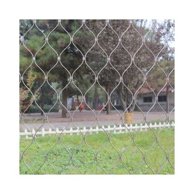 SS316 Flexible Facade Wire Rope Mesh for wild park