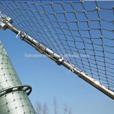 stainless steel wire rope zoo mesh fence for animal enclosure