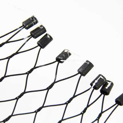 black oxide furruled/knotted rope mesh