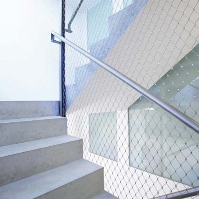 Stainless steel protective rope mesh for staircases