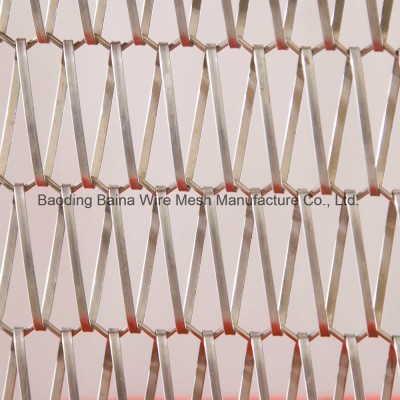 High Quality Copper Architectural Spiral Decorative Wire Mesh Belt